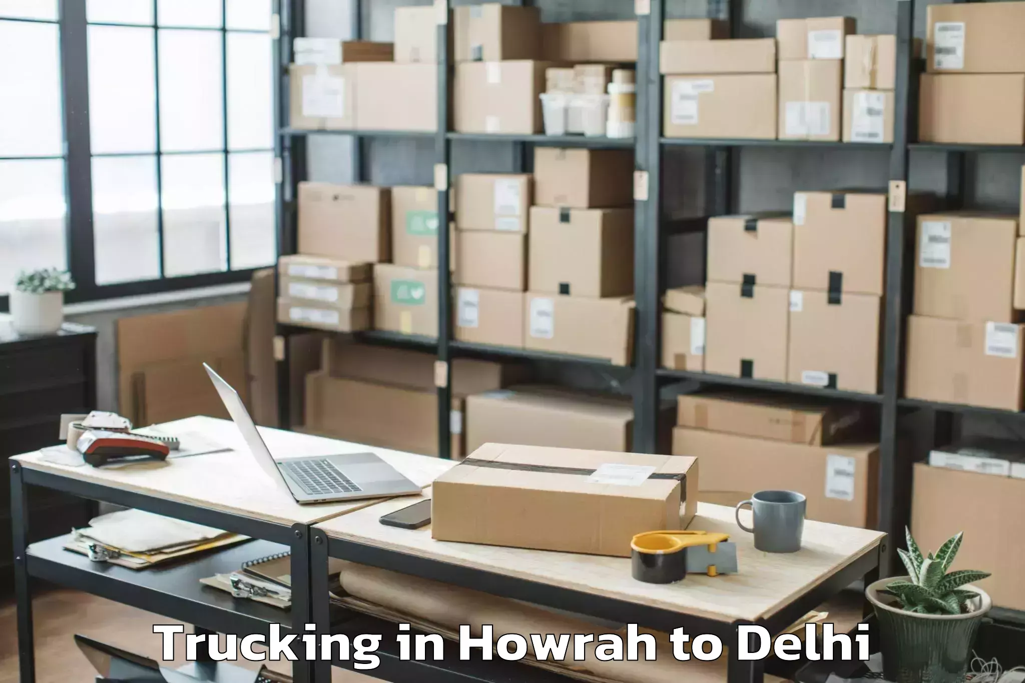 Top Howrah to Ramesh Nagar Trucking Available